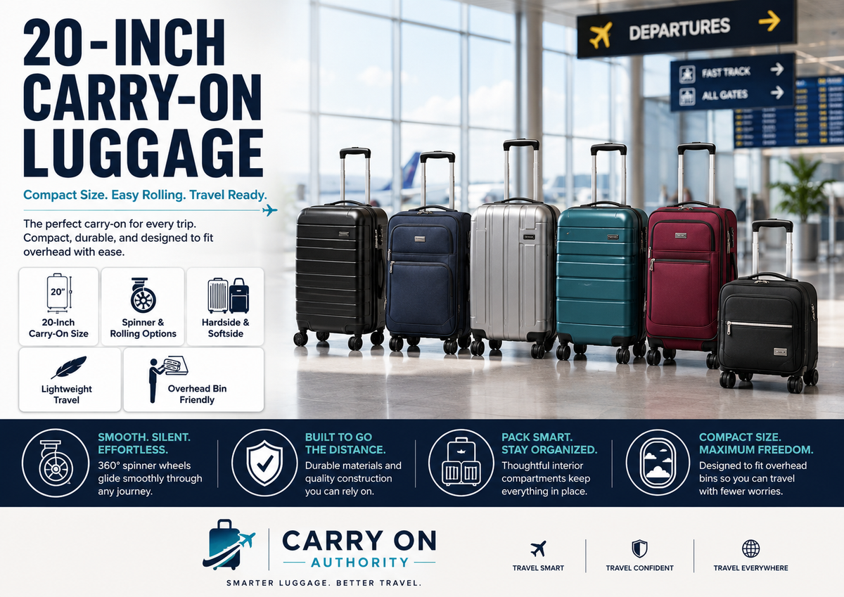 Featured image for 15 Best Reasons Why a 20-Inch Size Carry On Luggage Is So Popular