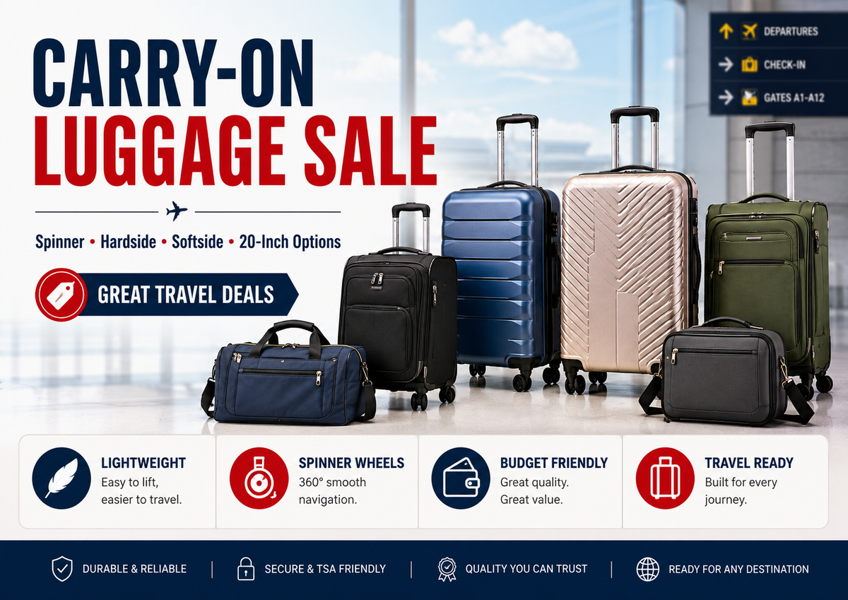Featured image for Carry-On Luggage Sale Review: Best Deals Ranked