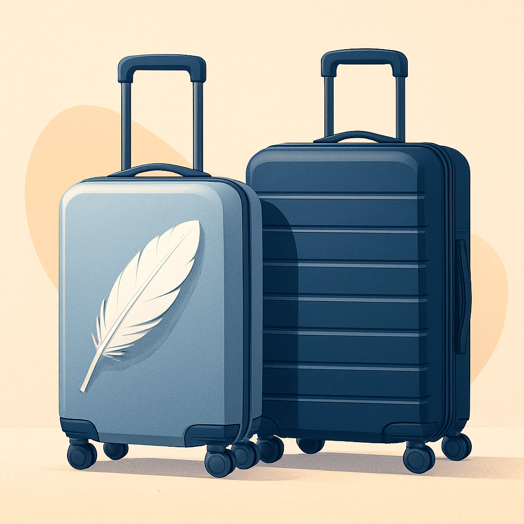 Featured image for Lightweight Carry On Luggage vs Spinner Carry On Luggage Comparison