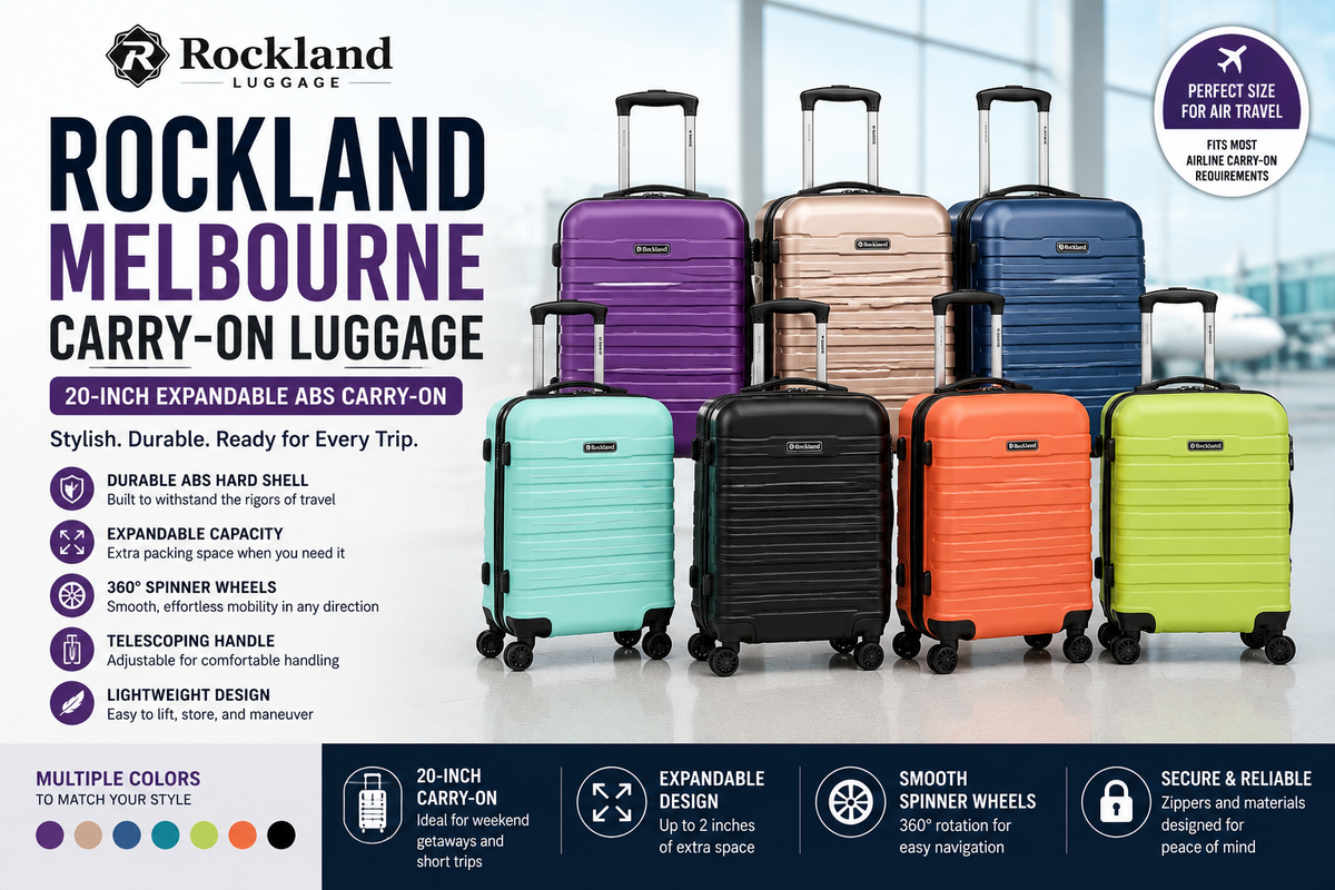 Featured image for Rockland Melbourne Carry-On Luggage Review: Is It Worth Buying?
