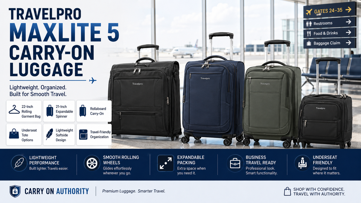 Featured image for Travelpro Maxlite 5 Carry-On Luggage Review: Worth the Hype?