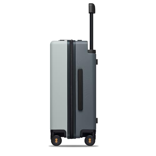 LEVEL8 Voyageur Wide Handle Carry on Luggage Airline Approved, 20 Inch Tsa Approved Carry on Luggage for Travel, Lightweight Hardshell Suitcases with Wheels, Celadon