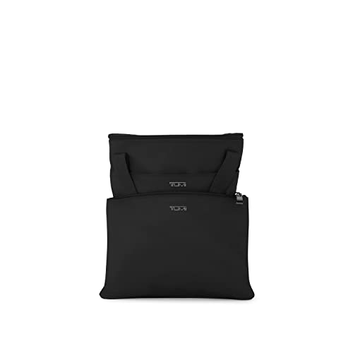 TUMI - Just In Case Tote - Foldable, Lightweight and Compact, Packable Travel Bag - Folds Into Included Pouch - Large, Black with Gunmetal Hardware