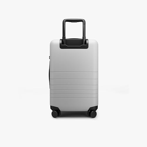Monos Carry-On Luggage 22 Inch – Lightweight Hardside Spinner Suitcase with TSA Lock | Airline Approved, 39.9L Polycarbonate Rolling Carry On Bag | Overhead Bin Suitcase for Travel | Stellar White