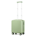 Hanke 16 Inch Underseat Carry On Luggage, Airline-Approved Hard Shell Small Suitcase with Spinner Wheels, Lightweight Tsa Lock Travel Luggage for Short Trips(Bamboo Green)