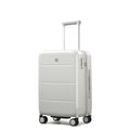 Hanke Expandable Carry On Luggage 22x14x9 Airline Approved, 20 Inch Hardside Luggage with Spinner Wheels, All-PC Hard Shell Carry-On Suitcase, Lightweight & TSA Approved (Smoke White, 46L)
