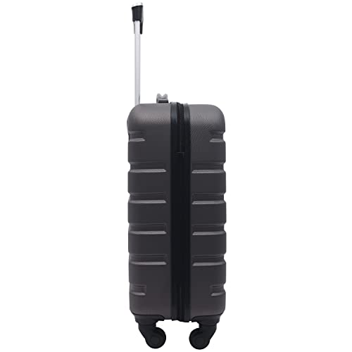 Wrangler 22" Hardside Spinner Carry-On Luggage, Charcoal