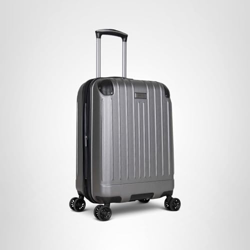 Kenneth Cole Reaction Flying Axis 20" Hardside Expandable 8-Wheel Spinner Carry-On Suitcase, Silver