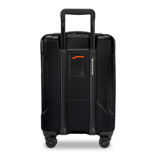 Briggs & Riley Domestic 22" Carry On Spinner - Luggage for Travel, Suitcases with Wheels, Hardside Rolling Bag for Men & Women, Self-Repairing Zipper - Torq Collection, Stealth Black