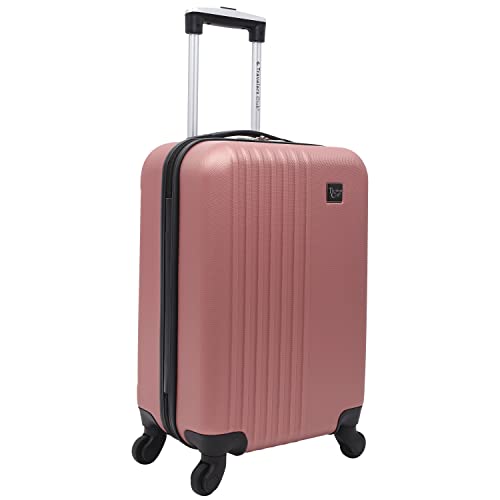 Travelers Club Cosmo Luggage, Rose Gold - 20 Inch, 20-Inch