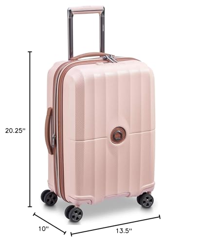 DELSEY PARIS Carrousel Hardside Expandable Luggage with Spinner Wheels, Pink, Carry-on 21 Inch