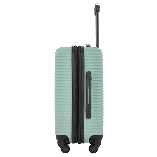 kensie Women's Hillsboro Luggage & Travel Bags Set, Green Granite, 20" Carry-On