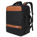 Bymontin Smart Suitcase-style Laptop Backpack, 25L / 35L Practical Travel Bag for Work, Leisure & Flight, Luggage-Style Commuter Pack (Black, 25L)