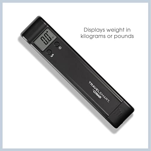 Conair Digital Luggage Scale, Luggage Weight Scale, 80lbs Scale with Overweight Alert in Black by Travel Smart