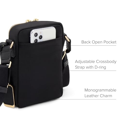 TUMI - Voyageur Persia Crossbody - Nylon Crossbody Travel Shoulder Bag for Women & Men - Stain- & Water-Resistant Fabric - Black & Gold