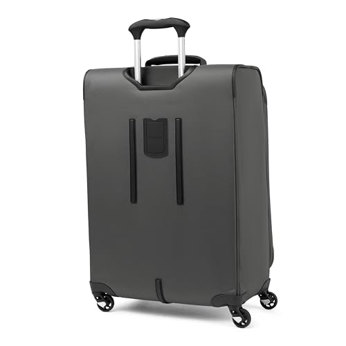 Travelpro Maxlite 5 Softside 2pc Set Expandable Carry On Luggage with 4 Spinner Wheels/Soft Underseat Tote, Lightweight Suitcase, Men and Women, Shadow Grey