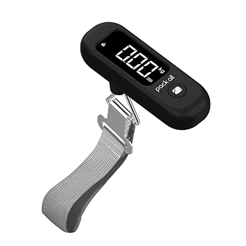 pack all Digital Luggage Scale for Travel, 110Lbs Capacity, 0.1Lb Precision