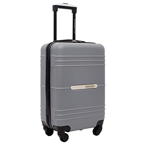Travelers Club 22" Richmond Spinner Carry-On Luggage, Charcoal