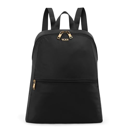 TUMI - Just In Case Foldable Backpack - Lightweight, Compact Travel Backpack - For One Bag Travel - 15.5" X 12.3" X 4.5" - Black with Gold Hardware
