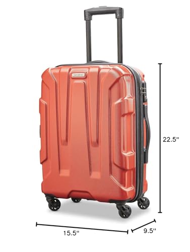 Samsonite Centric Hardside Expandable Luggage with Spinner Wheels, Burnt Orange, Carry-On 20-Inch