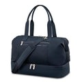 Samsonite Better Than Basics Weekender Duffle – Drop Bottom Travel Bag with 14” Laptop Compartment, SmartSleeve™ Trolley Strap, Adjustable Shoulder Strap, Durable RPET Lining, MIDNIGHT BLUE