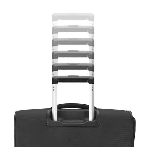 Samsonite Carry-On Soft-Sided Expandable 21-Inch Element Suitcase: Airline Approved for Most Major Airlines, Durable, 360° Spinner Wheels, Adjustable Handle, 2 Front & Side Pocket- Black