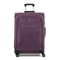 Travelpro Tourlite Softside 25" Expandable Luggage with 4 Spinner Wheels, Lightweight Suitcase, Checked Medium, Deep Purple