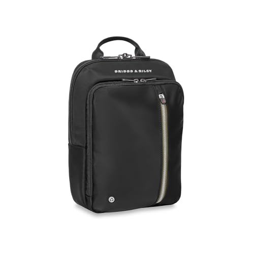 Briggs & Riley Crossbody Bag for Women & Men - Sling Bag for Travel, Tablet Holder Sleeve & Adjustable Strap, Durable Nylon, Self-Repairing Zippers, RFID Shielding - HTA Collection, Black