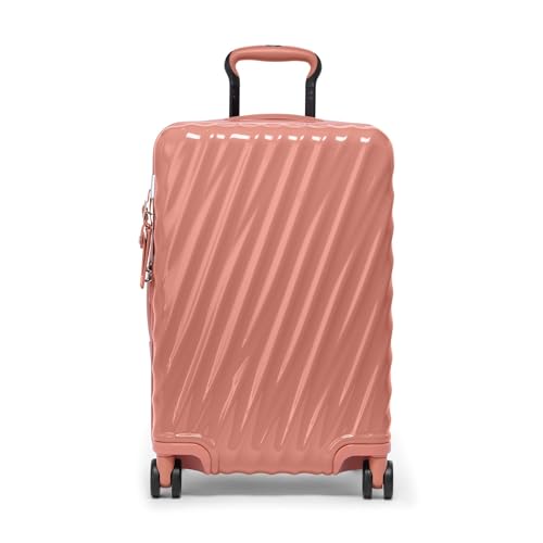 TUMI - 19 Degree Expandable Carry-On - 4-Wheeled Hard Shell Suitcase - 21.8" X 14.0" X 9.0" - Pink Clay