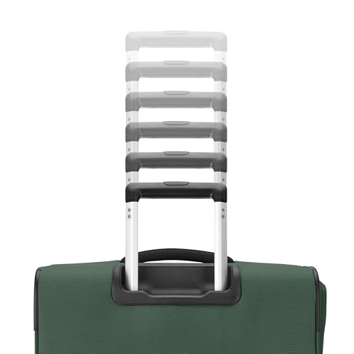Samsonite Carry-On Soft-Sided Expandable 21-Inch Element Suitcase: Airline Approved for Most Major Airlines, Durable, 360° Spinner Wheels, Adjustable Handle, 2 Front & Side Pocket- Bistro Green