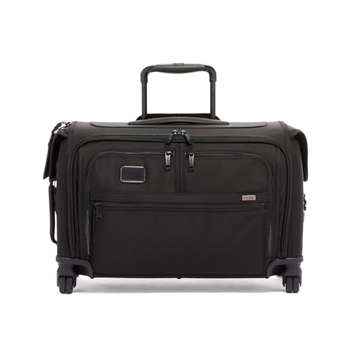 TUMI - Alpha Garment 4 Wheeled Carry-On - Garment Compartment Fits 6 Suits or Dresses - Carry On Luggage for Travel - Black