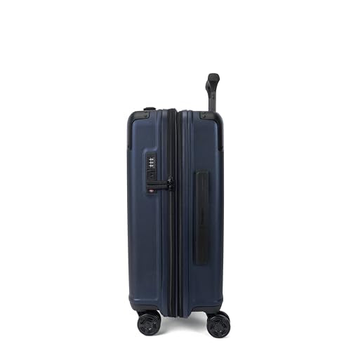 Travelpro Platinum Elite Hardside Expandable Carry on Luggage, 8 Wheel Spinner, TSA Lock, Hard Shell Polycarbonate Suitcase, Aviator Navy, Carry on 21-Inch