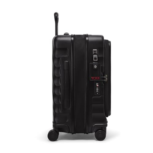 TUMI - 19 Degree Front Access Expandable Carry On - 4-Wheeled Hard Shell Suitcase - Travel Accessories - Black Texture