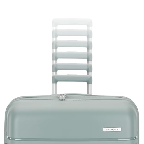 Samsonite Elevation Plus - Carry-On Hardside Luggage - Scratch Resistant Polypropylene Shell, RightHeight™ Adjustable Handle, Integrated AirTag Holder, TSA Lock, WetPak™ Compartment - Cypress Green