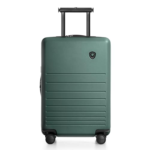 Traveler's Choice Markham Hardside Expandable Luggage with Double Spinner Wheels, Carry-On 21-Inch Suitcase, TSA Lock, 21-Inch, Green