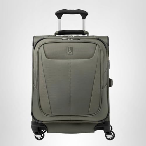 Travelpro Maxlite 5 Softside Expandable Luggage with 4 Spinner Wheels, Lightweight Suitcase, Men and Women, International, Slate Green, Carry-on 19-Inch