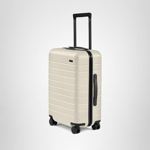 Away Carry-On Luggage - 22-Inch Lightweight Hardside Suitcase with 360° Spinner Wheels, Interior Compression System, TSA-Approved Lock - Salt White Matte
