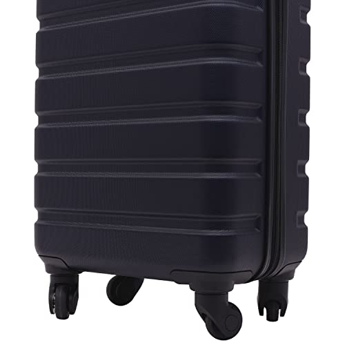 Wrangler 21.5" Spinner Carry-On Luggage, Navy Blue