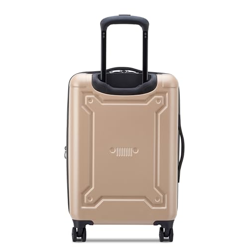 Jeep JH004C Hardside Expandable Luggage with Spinner Wheels, Beige, Carry-On 20 Inch