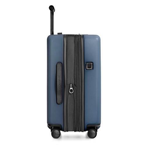 Traveler's Choice Markham Hardside Expandable Luggage with Double Spinner Wheels, Carry-On 21-Inch Suitcase, TSA Lock, 21-Inch, Navy