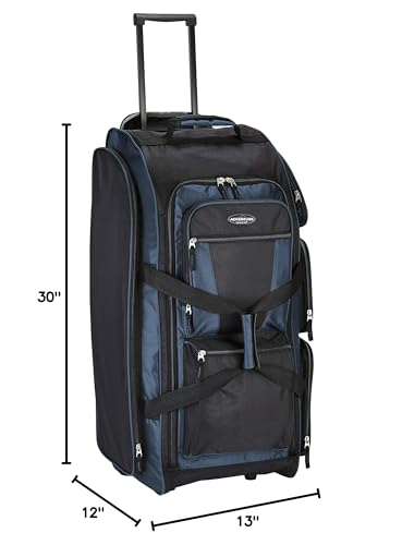 Travelers Club 30" Xpedition Rolling Duffel Bag, Rivera Blue