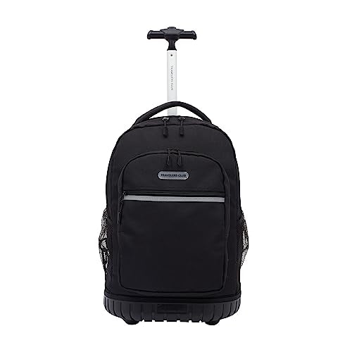 Travelers Club 18" Rolling Backpack with Shoulder Straps, Black