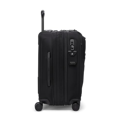 TUMI - Alpha Large Dual Access Expandable 4-Wheeled Carry-On Luggage - Zipper Expansion - Durable and Lightweight Travel Suitcase - TSA Lock Tracer - Black