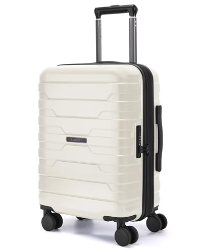 BAGSMART White hardside carry-on for 22x14x9 carry-on luggage