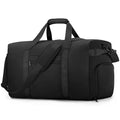 ETRONIK Carry On Luggage 22x14x9 Airline Approved, 45L Waterproof Duffle Bag for Travel, Lightweight Carry on Travel Duffel Bags with Shoe Compartment, Weekender Overnight Gym Bag for Men Women, Black