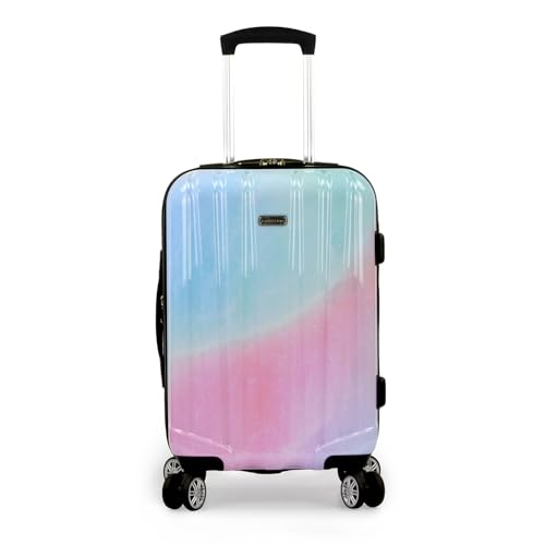 Traveler's Choice Women's Ruma II Expandable Luggage with Spinner Wheels, Pixie Pastel, 21" Carry-on