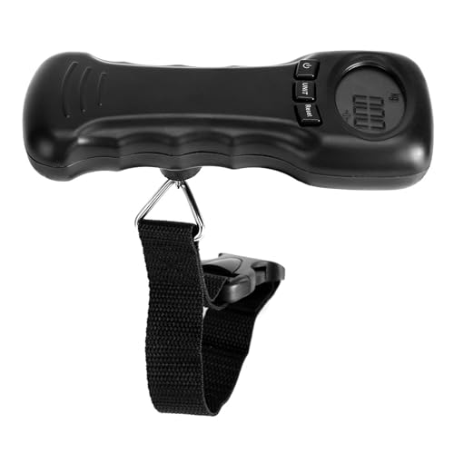Kodrily Portable Luggage Scale Travel Digital, 50kg/110lb Suitcase Scale, ABS Hanging Scale, Black Luggage Weight Scale with Hook, Sturdy Weight Machine for Luggage, Travel, Bag