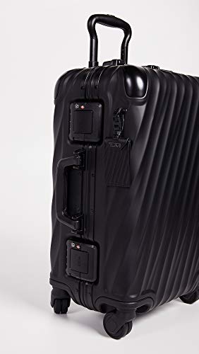 TUMI Men's 19 Degree Aluminum International Carry On Suitcase, Matte Black, One Size
