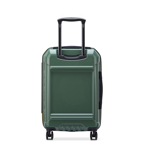 DELSEY PARIS Rempart Hardside Expandable Luggage with Spinner Wheels, Army Green, Carry-On 19 Inch