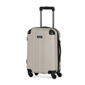 Kenneth Cole REACTION Out of Bounds Lightweight Hardshell 4-Wheel Spinner Luggage, Mushroom, 20-Inch Carry On